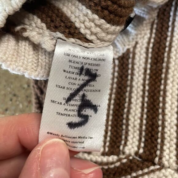 Wendy Bellissimo Baby Cotton Striped Cardigan Elbow Patches sz 6Mos - Picture 10 of 10